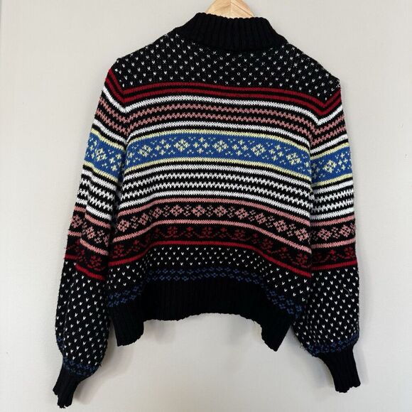 American Eagle Bubble Sleeve Sweater Size Small colorful Y2K - Picture 2 of 6